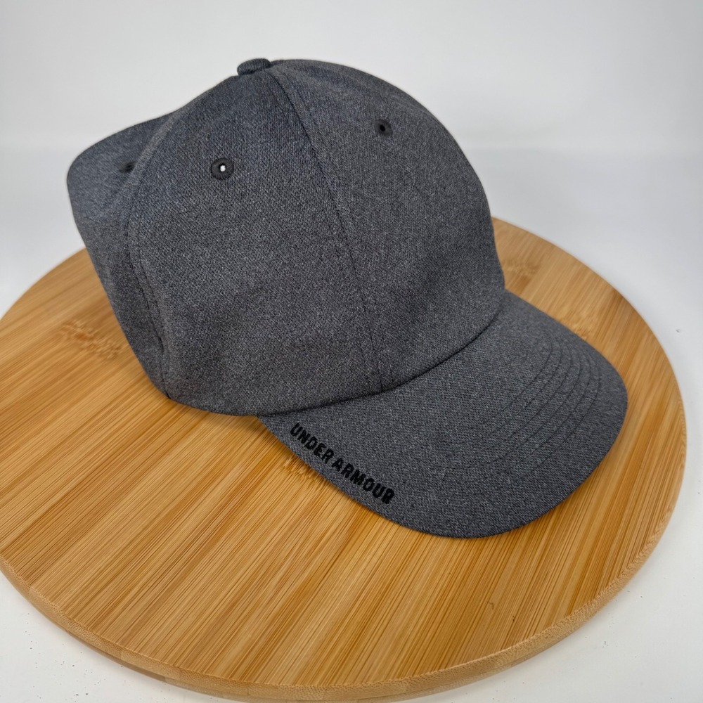 Under Armour Women's Multi Hair Cap Heathered Gray Open Back Ponytail Hat